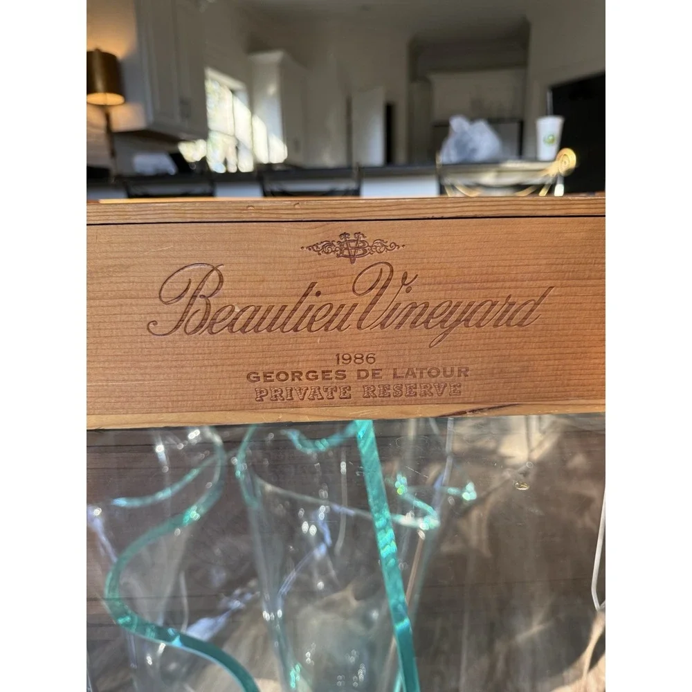 Beaulieu Vineyard BV Georges de Latour 50th Anniversary Wood Wine Crate Box Napa
